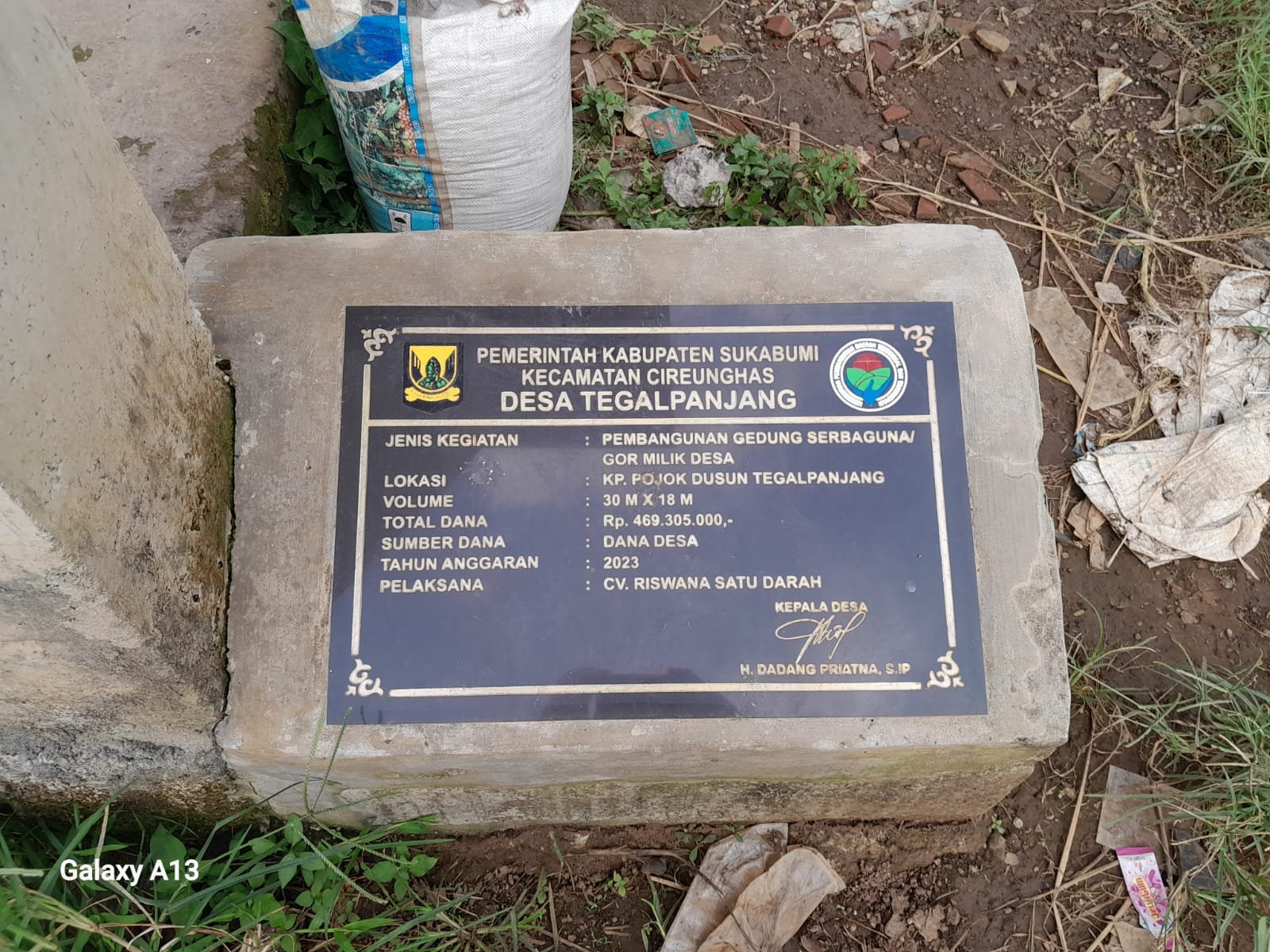 Diduga Kuat Kds Tegalpanjang Kec. Cireunghas Kab. Sukabumi Nikmati Dana Pembangunan GOR Tahun 2023. 9 WhatsApp Image 2024 06 30 at 18.52.04