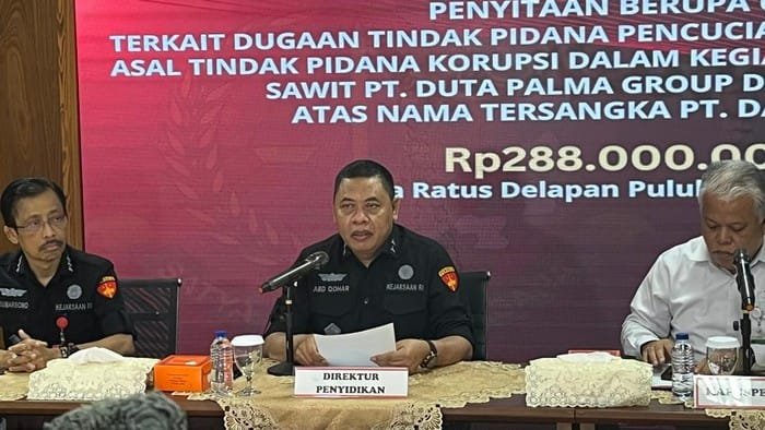 kejagung sita uang rp 288 miliar terkait kasus tppu korporasi duta palma 169