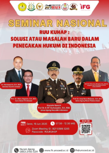 RUU KUHAP Jadi Sorotan, FH Unsoed Gelar Seminar Nasional Hadirkan Tokoh Hukum Ternama 1 Screenshot 2025 06 15 092745