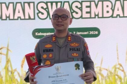 Peran Nyata Polri di Swasembada Pangan, Kapolres Sumenep Terima Apresiasi Presiden RI 5 WhatsApp Image 2026 01 07 at 16.32.00